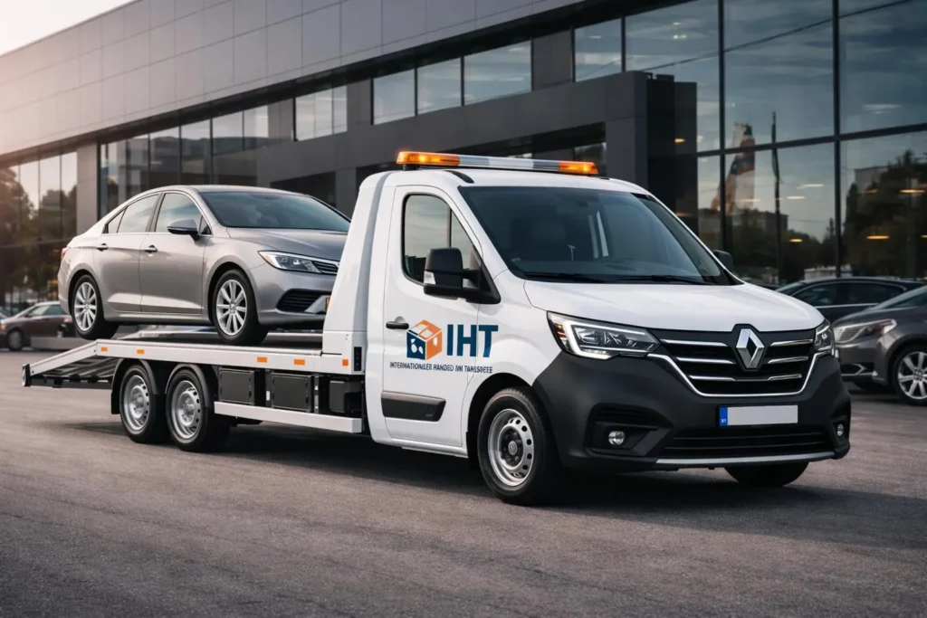Fahrzeug auf Autotransporter