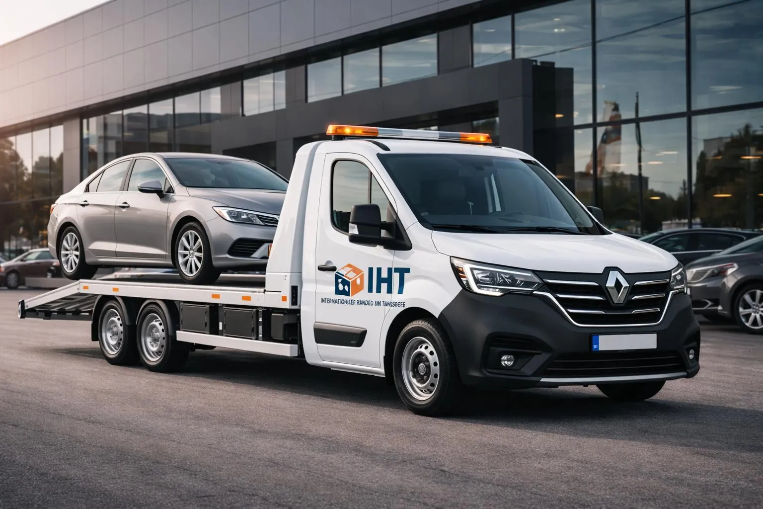 Fahrzeug auf Autotransporter